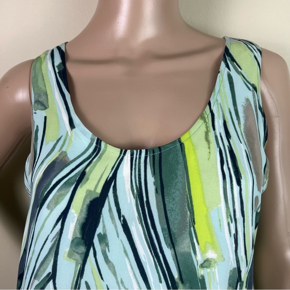 NIC + ZOE SLEEVELESS PALM PRINT MAXI DRESS - Picture 3 of 12